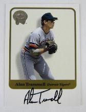 2001 Fleer Greats of the Game Alan Trammell On Card Auto