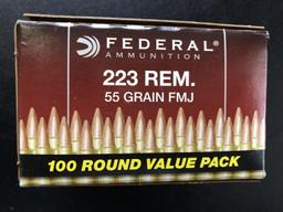 AMMO CAN WITH 321 RNDS .223 REM. AMMO MIXED LOT