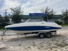 2008 YAMAHA SX230 HO TWIN ENGINE JET BOAT W/ TRL