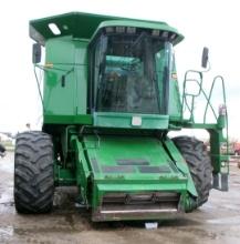 1992 JOHN DEERE 9600  w / RWA, DAM, DAS, fore & aft, variable speed feeder house, +