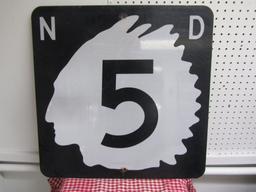 ND 5 highway sign, 24X24