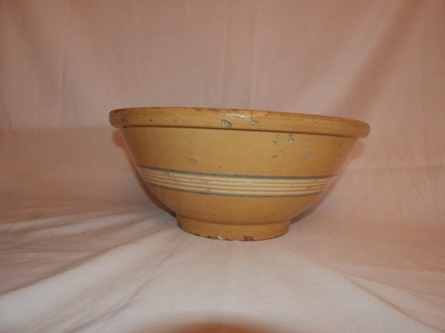 Large yellow ware bowl, 16"