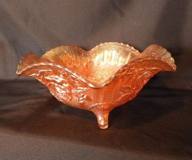 Carnival bowl, rose pattern