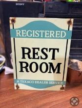 Registered "Texaco" Dealers Service Restroom 12x9