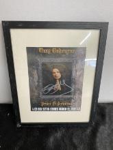 Ozzy Osbourne signed w/ documentation 15x12