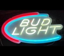 Bud Light neon 16"Lx8 1/2"H
