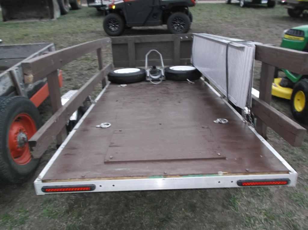 Ultra Low Fold Up Motorcycle Trailer