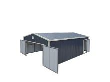 New TMG-MS1624 Metal Shed Garage With Door 16' X 24'