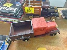 2 Wooden Trucks