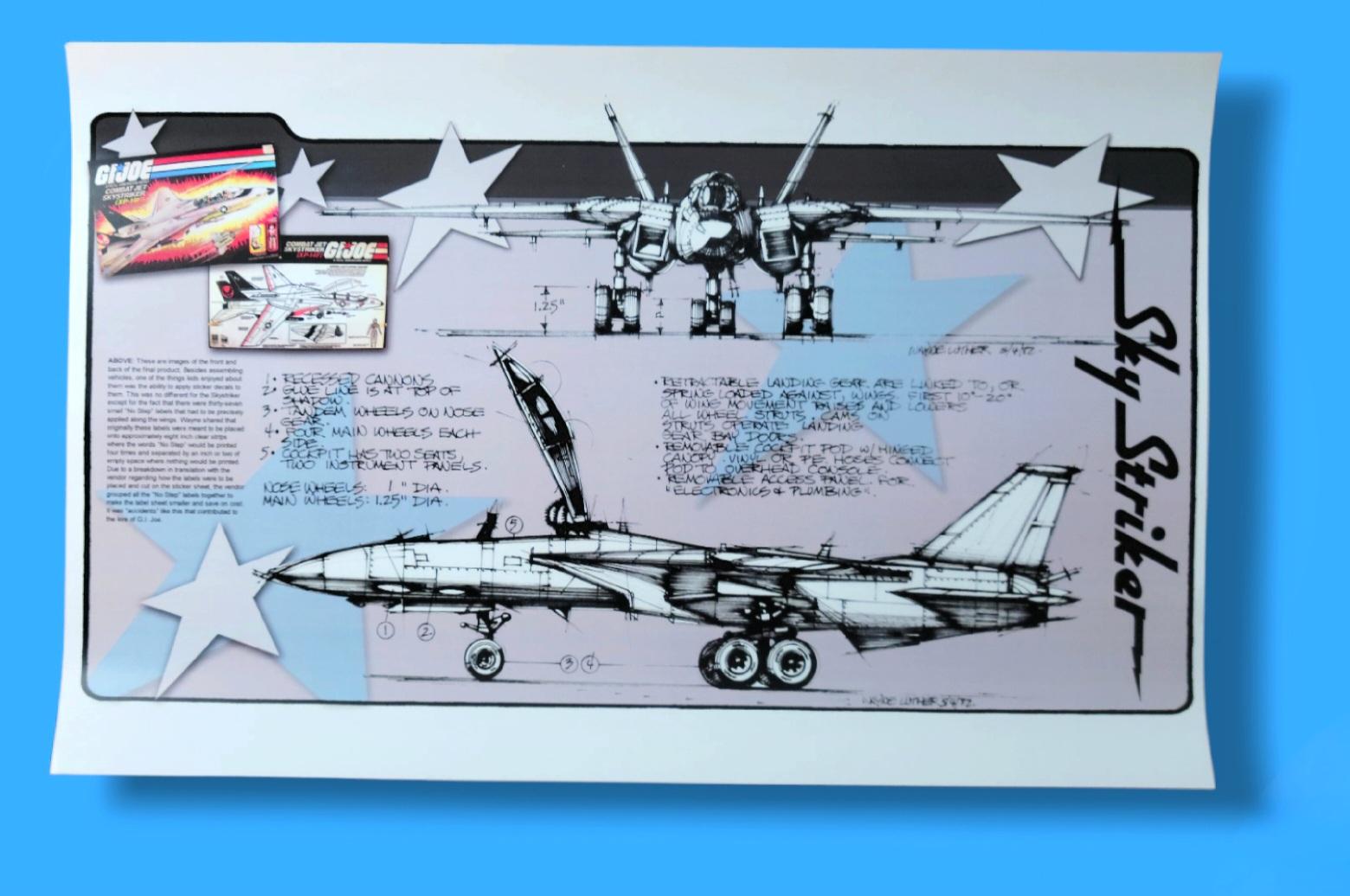 Skystriker Jet "Creating G.I. Joe: A Real American Hero" Exclusive 17"x11" Print