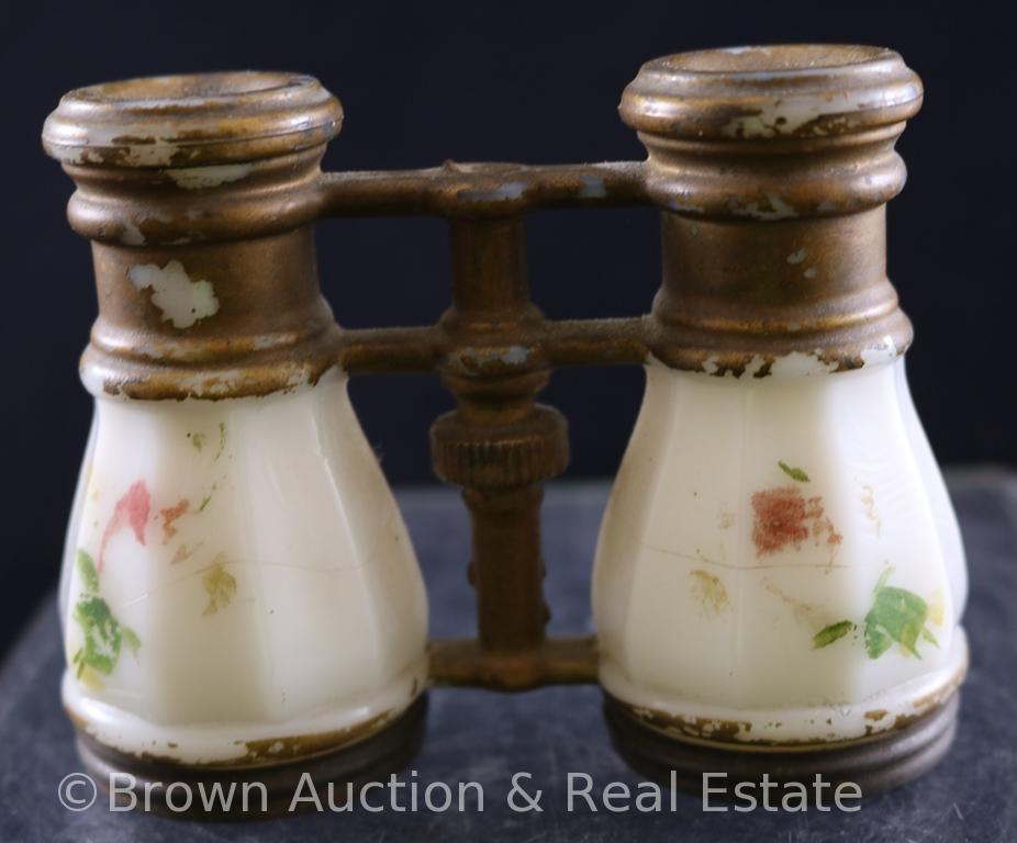 Milk Glass opera glasses candy container - Have you seen these?
