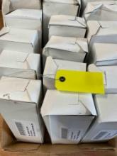 New yellow tags. 23 boxes with 50 tags each. Some boxes have been open, could be missing some tags