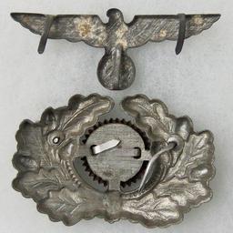 2 pcs. WWII German Visor Cap Wreath w/ Cockade/Eagle