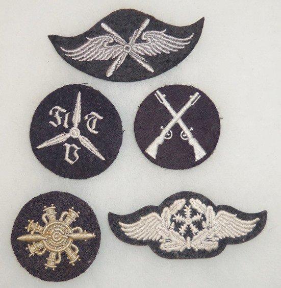 5 pcs. Luftwaffe Trade Badges