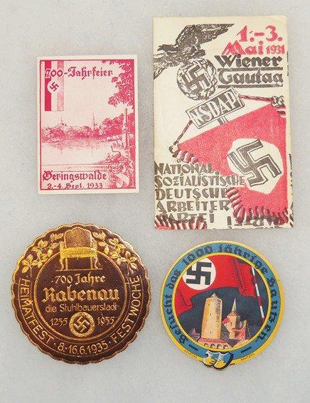 4 pcs. WWII German Wine Bottle Labels