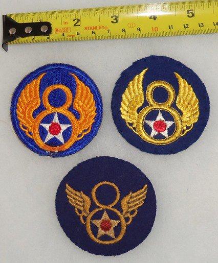 3 pcs. 8th Air Force Sleeve Insignia