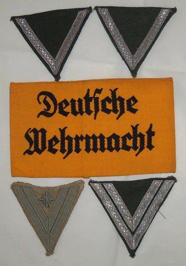 5 pcs. WW2 German Wehrmacht Armband/Chevrons