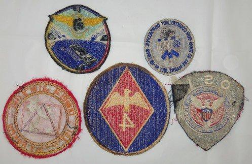 5 pcs. Vintage US Military Patches