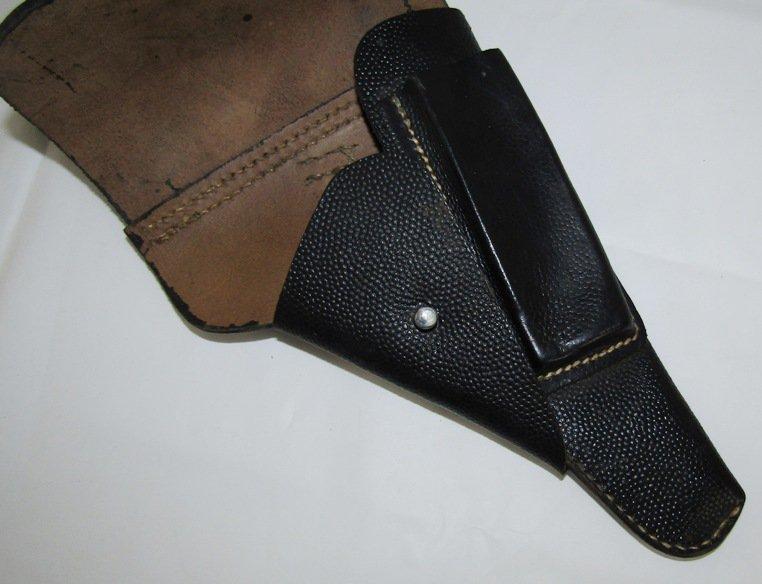 Scarce Late War Soft Shell P-38 Holster W/Pebbled Finish