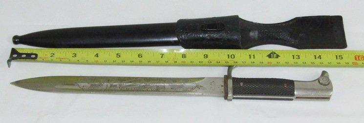 Nice Engraved German Dress Bayonet-Wehrmacht Panel-Eickhorn