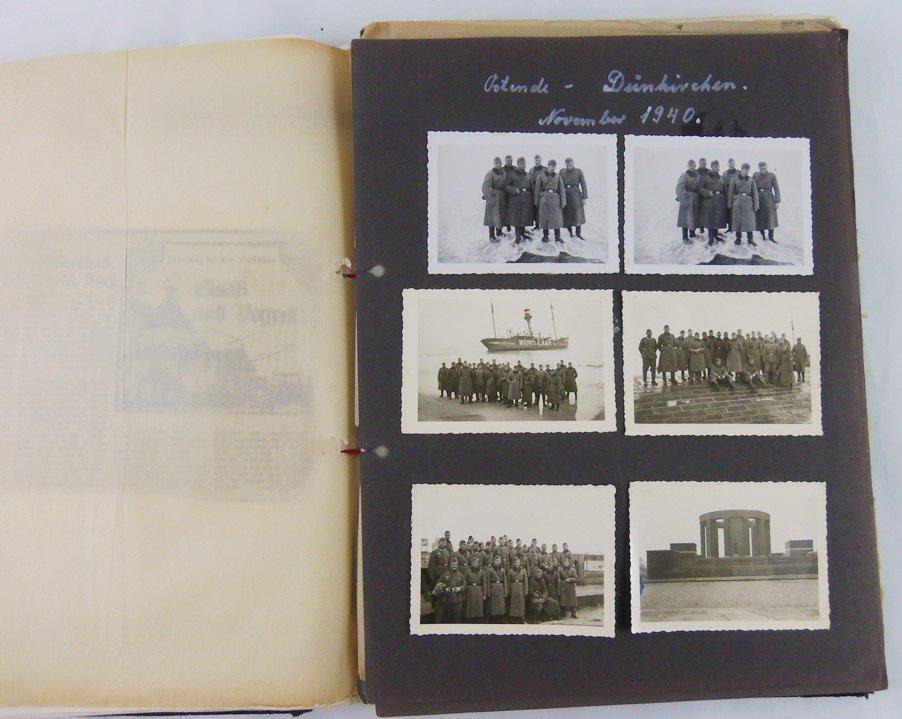 WW2 German Soldier Honor Book With Original Photos/Documents/Papers Etc.