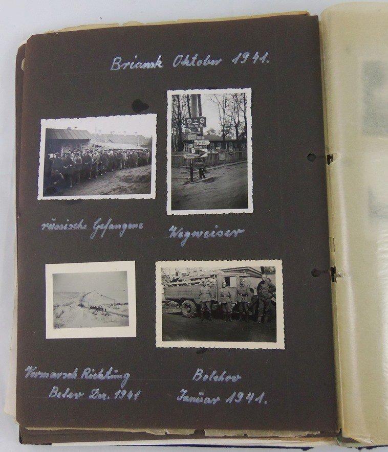 WW2 German Soldier Honor Book With Original Photos/Documents/Papers Etc.