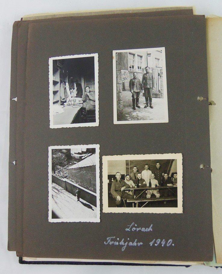 WW2 German Soldier Honor Book With Original Photos/Documents/Papers Etc.