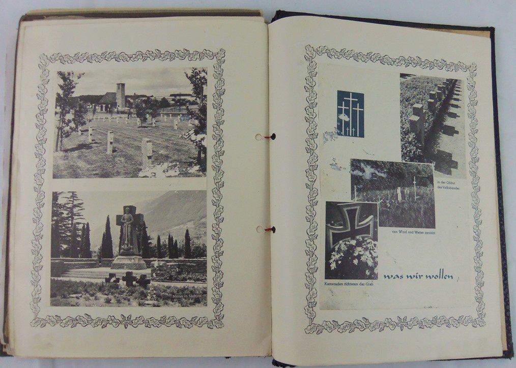 WW2 German Soldier Honor Book With Original Photos/Documents/Papers Etc.