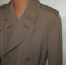 Scarce WW2 US Army/Army Air Corp Medical Officer's "Pinks" Overcoat-Named