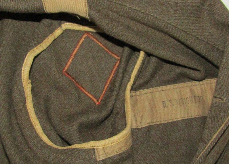 WW2 USMC 1st Marine Div. Australian Made Vandergrift W/"Blooded" Patch-Named (U-213)