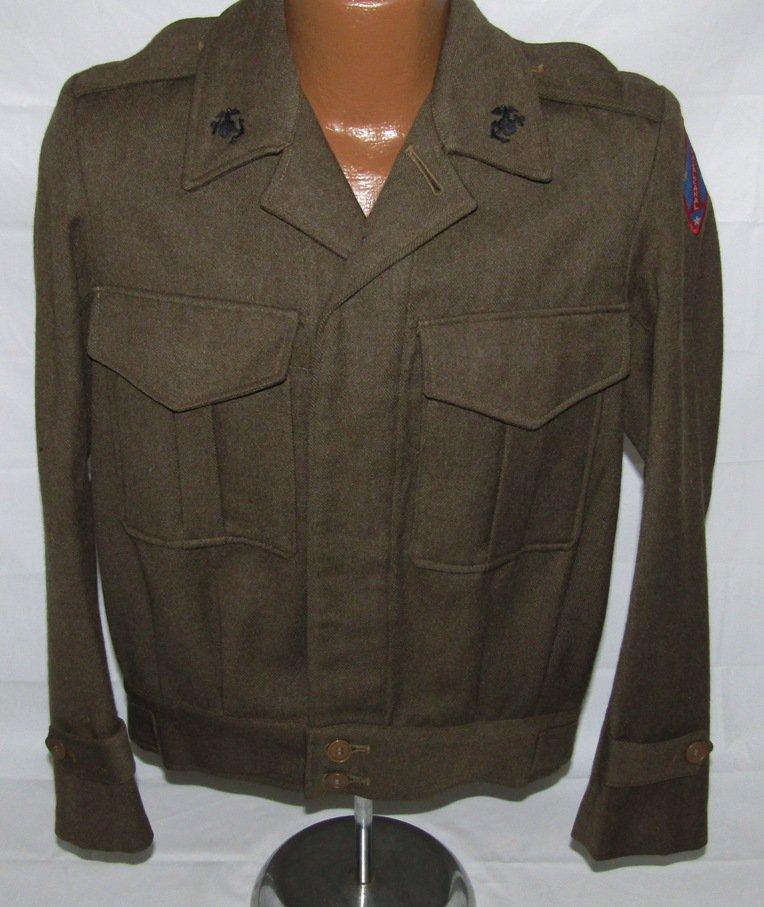 WW2 USMC 1st Marine Div. Australian Made Vandergrift W/"Blooded" Patch-Named (U-213)