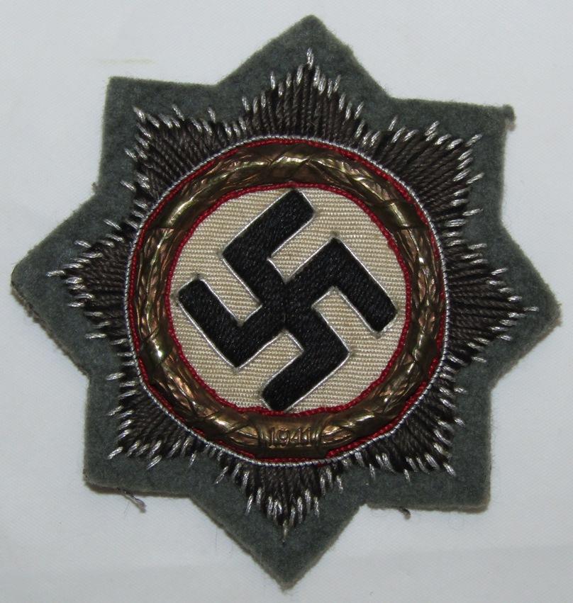 Scarce Cloth German Cross In Gold-Juncker