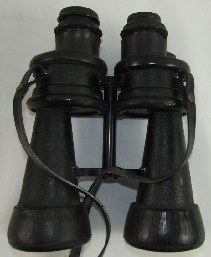 WW2 German Navy Late War U-Boat Captain 7X50 Binoculars W/Rubber Fitting Covers/Case