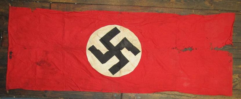 Display Size NSDAP Double Sided Banner-Has Storage Damage