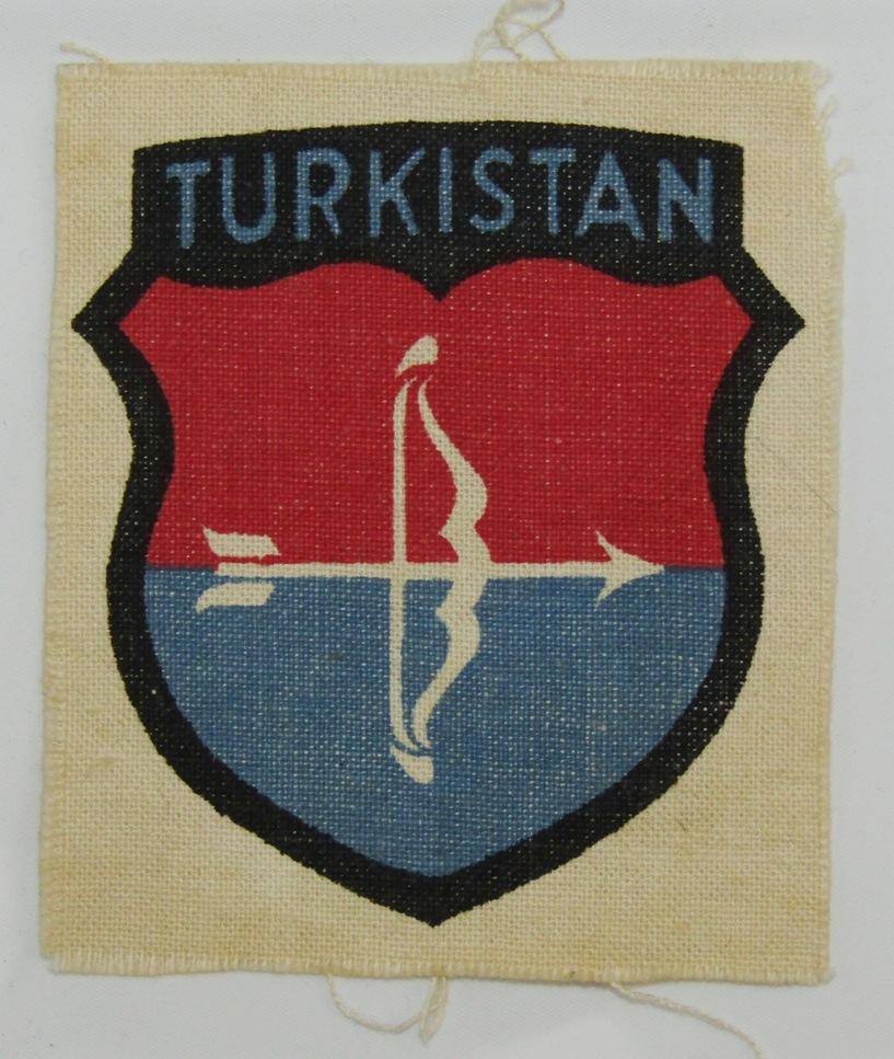 1st Pattern Arm Shield For Turkestani Volunteers In The Wehrmacht-Printed Version