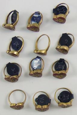 12 Pcs WW2 Period USMC Sweetheart Rings