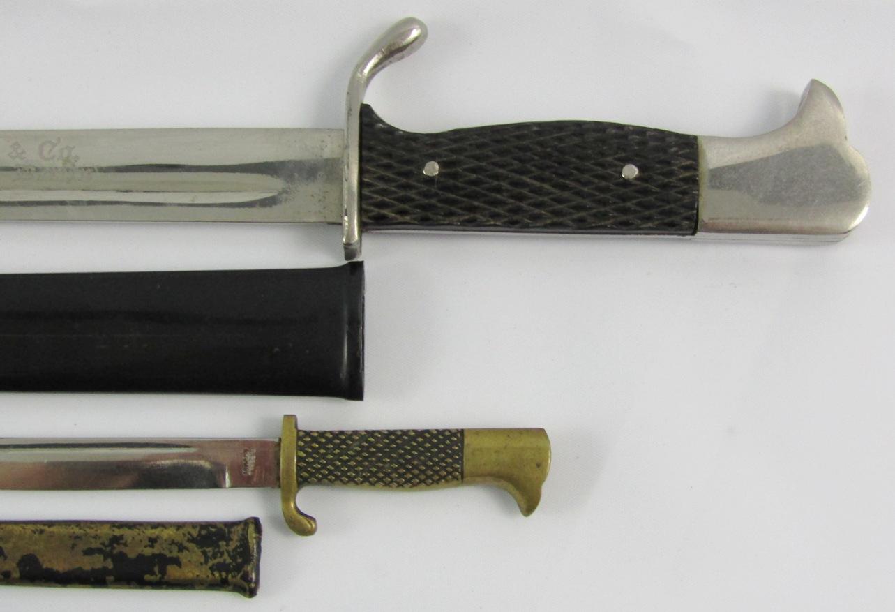 2pcs-PreWW2/Early WW2 Miniature Salesman Sample German Bayonets