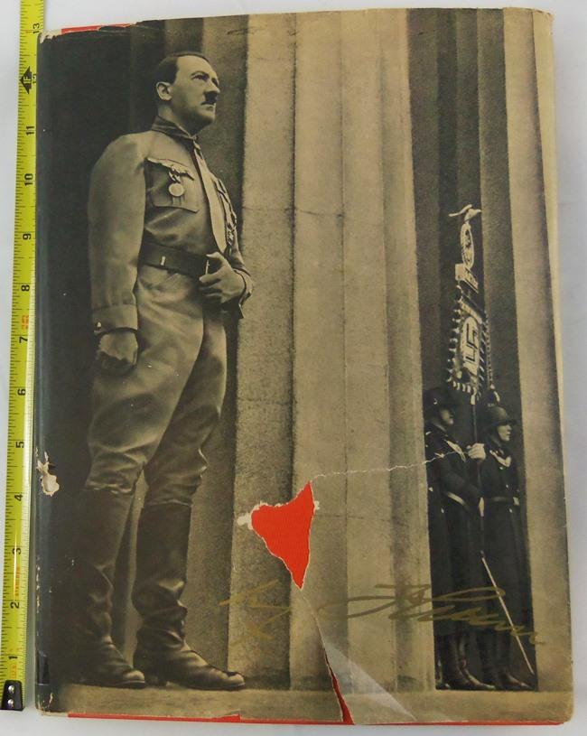 1936 Adolf Hitler Cigarette Card Photo Book W/Dust Jacket