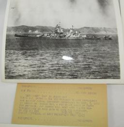 4pcs Original WW2 Japanese Surrender Press Photos