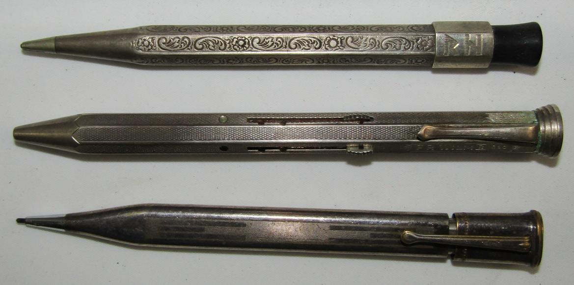 3pcs-Rheinhard Heydrich Monogram Mechanical Pencil/Pen Set