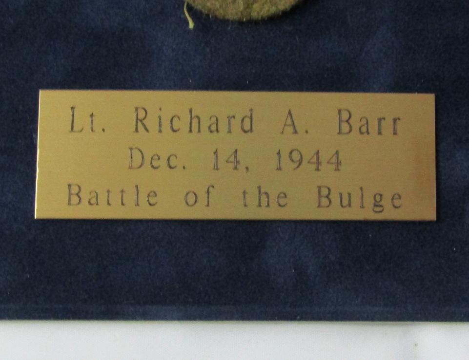 WW2 Named  U.S. Officer Mounted Medal/Insignia Grouping-Battle Of The Bulge-99th Division