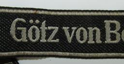 Waffen SS 17th Panzer Grenadier Division "Götz Von Berlichingen" Cuff Title For EM/NCO