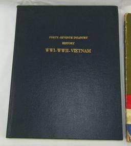 4pcs-47th Infantry Regt. 3 War Unit History-Author Signed Limited Ed. WW2 Memoirs Book-Etc.