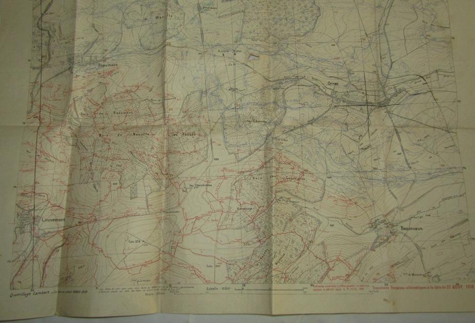 WW1 324th Infantry Rgt/81st Division Named Pioneer Platoon Grouping-Rare Trench Maps