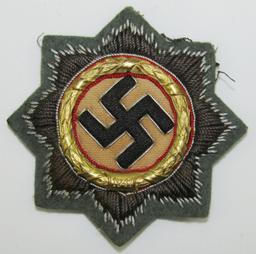 WW2 Heer/Waffen SS Gold German Cross In Cloth