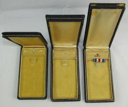 6pcs-WW2 Period U.S. Medal Boxes-DFC-Purple Heart-Air Medal-Silver Star