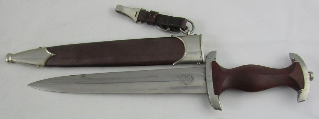 Early 1st Production SA Dagger With Scabbard By Eickhorn-Rare Small "a" Motto