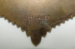 Pre WW2 1934 Nurnberg Rally Nazi Police Enameled Plaque Device