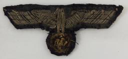 WWII Panzer General's Gold Bullion Breast Eagle