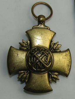 2pcs-WW2 period Navy Cross W/O Ribbon-Miniature Navy Cross